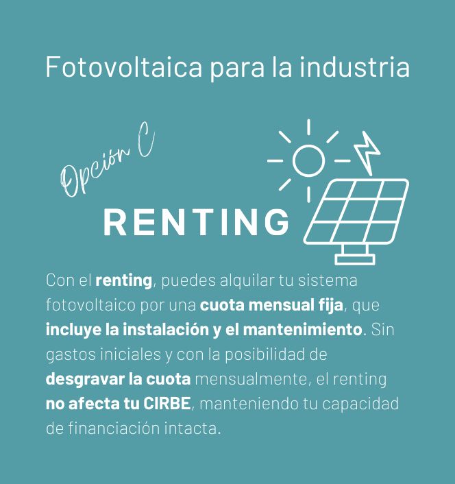 Fotovoltaica industria Renting